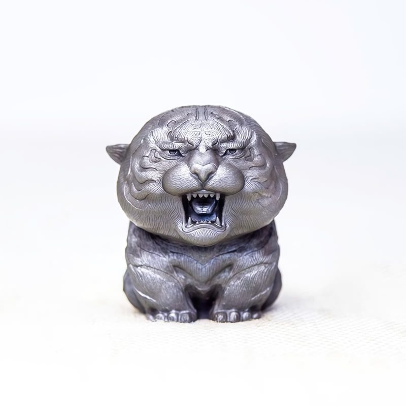 Rust Iron Mini Roaring Tiger Statue Rust Iron Mini Roaring Tiger Statue