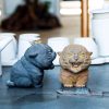 Rust Iron Mini Roaring Tiger Statue Rust Iron Mini Roaring Tiger Statue