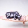 Rustic Iron Powder Buffalo Bull Statue Rustic Iron Powder Buffalo Bull Statue