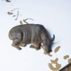 Rustic Iron Powder Buffalo Bull Statue Rustic Iron Powder Buffalo Bull Statue