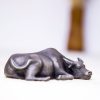 Rustic Iron Powder Buffalo Bull Statue Rustic Iron Powder Buffalo Bull Statue