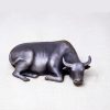 Rustic Iron Powder Buffalo Bull Statue Rustic Iron Powder Buffalo Bull Statue