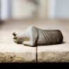 Rustic Iron Powder Buffalo Bull Statue Rustic Iron Powder Buffalo Bull Statue