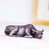 Rustic Iron Powder Buffalo Bull Statue Rustic Iron Powder Buffalo Bull Statue