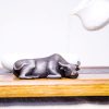 Rustic Iron Powder Buffalo Bull Statue Rustic Iron Powder Buffalo Bull Statue