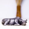 Rustic Iron Powder Buffalo Bull Statue Rustic Iron Powder Buffalo Bull Statue