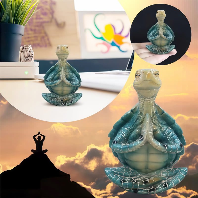 Tibetan Resin Meditating Turtle Statue Tibetan Resin Meditating Turtle Statue