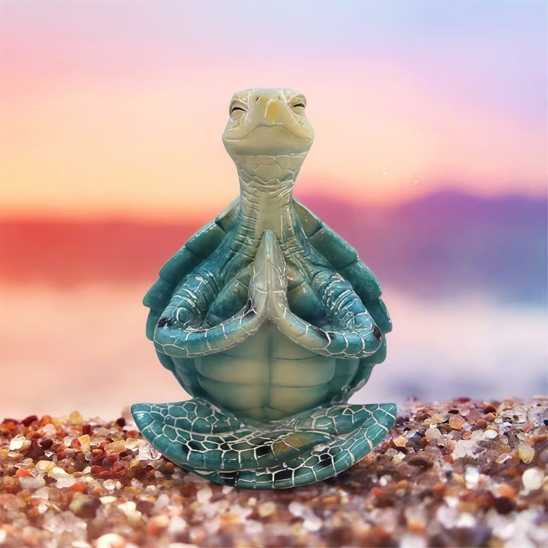 Tibetan Resin Meditating Turtle Statue Tibetan Resin Meditating Turtle Statue