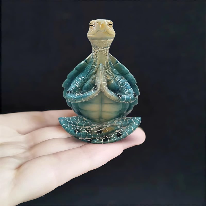 Tibetan Resin Meditating Turtle Statue Tibetan Resin Meditating Turtle Statue