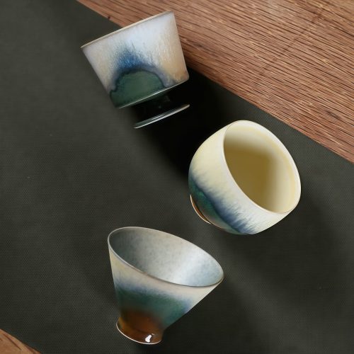 ヴィンテージ磁器 窯変工夫茶杯