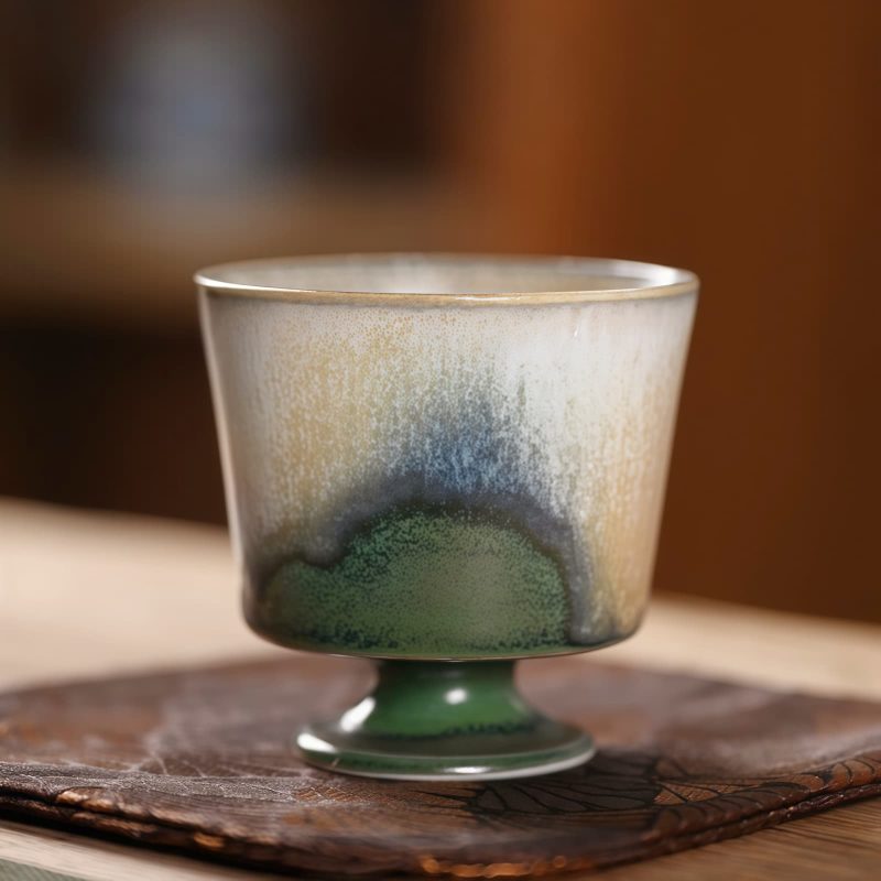 Vintage Porcelain Kung Fu Teacup Vintage Porcelain Kung Fu Teacup