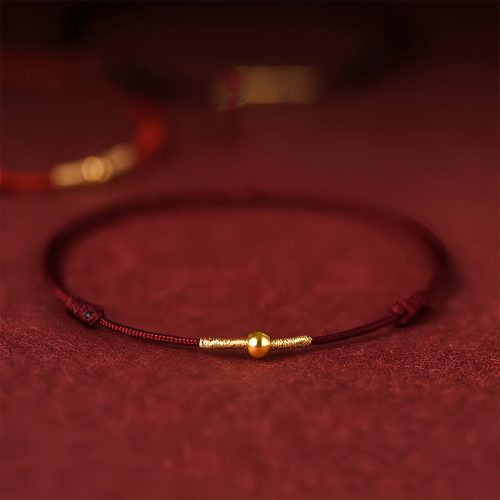 Pulseira de Proteção em Prata 925 com Conta Dourada Pulseira de Proteção em Prata 925 com Conta Dourada