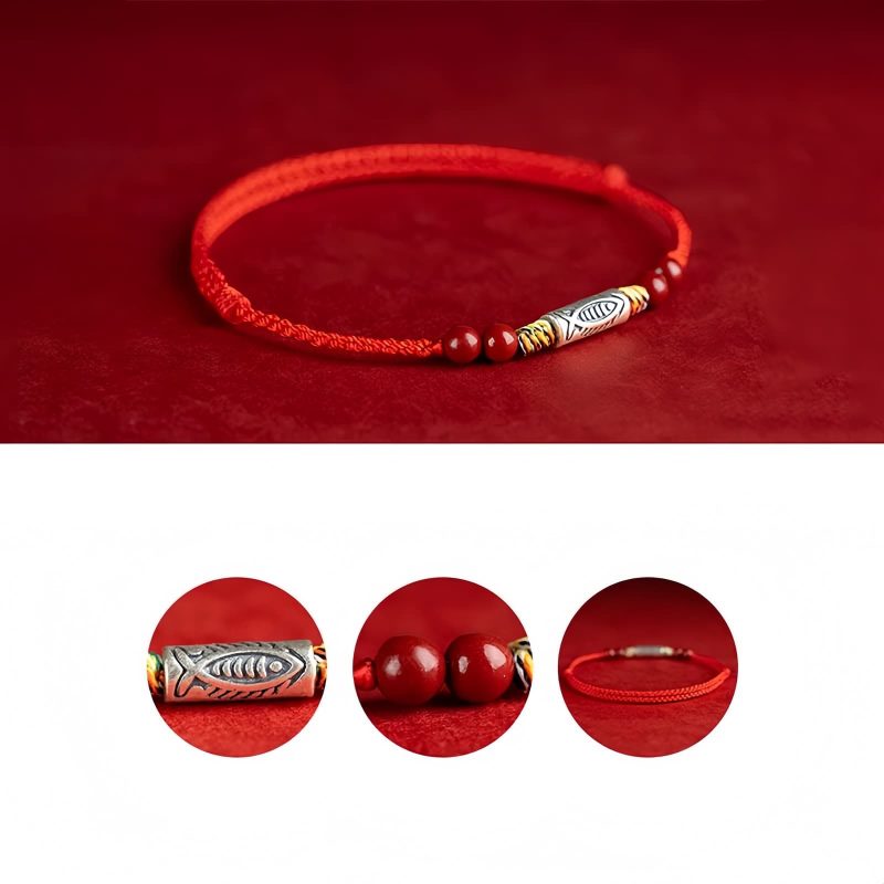 925 Silver Koi Fish Wealth Anklet 925 Silver Koi Fish Wealth Anklet