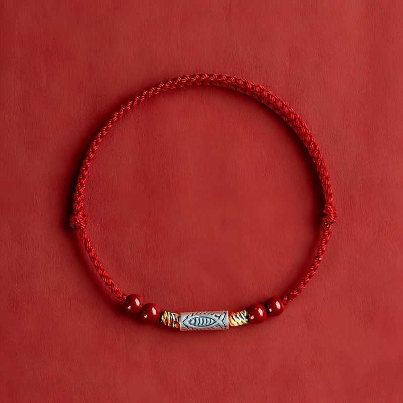 925 Silver Koi Fish Wealth Anklet 925 Silver Koi Fish Wealth Anklet