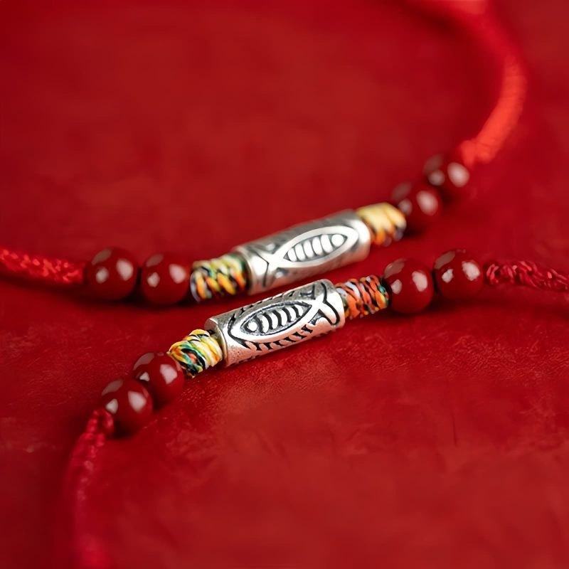 925 Silver Koi Fish Wealth Anklet 925 Silver Koi Fish Wealth Anklet
