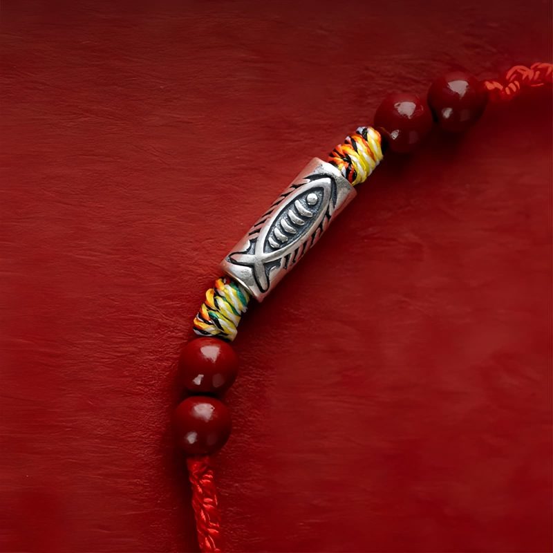 925 Silver Koi Fish Wealth Anklet 925 Silver Koi Fish Wealth Anklet