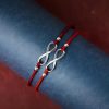 925 Silver Endless Knot Luck Bracelet 925 Silver Endless Knot Luck Bracelet