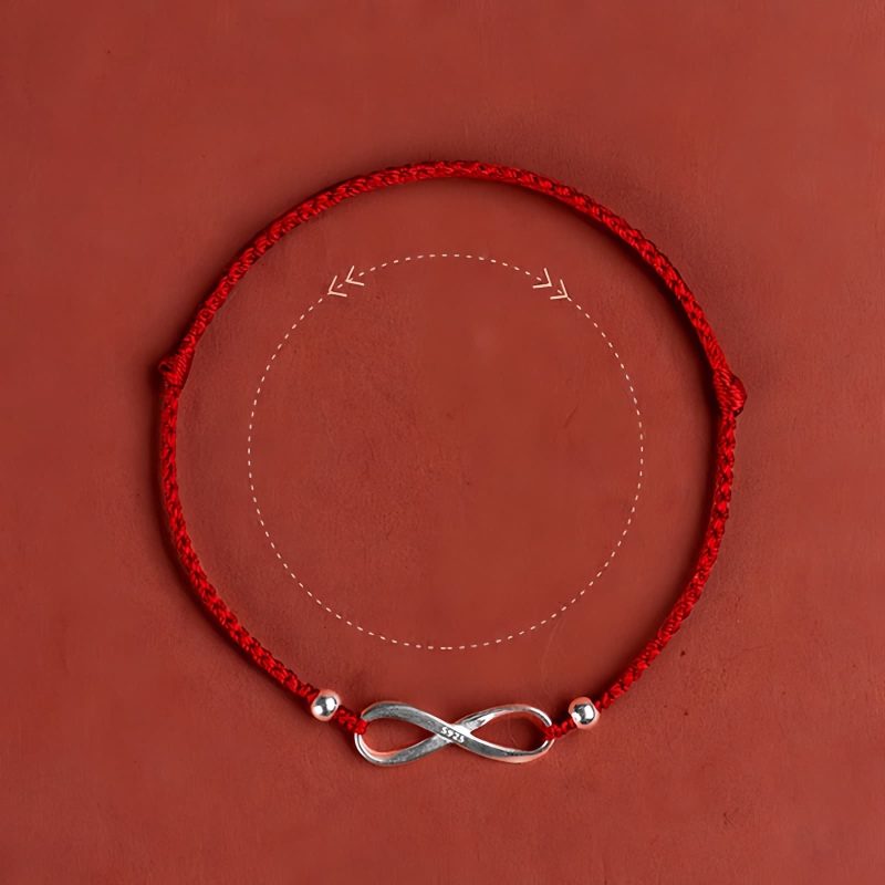 925 Silver Endless Knot Luck Bracelet 925 Silver Endless Knot Luck Bracelet