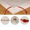 925 Silver Red String Adjustable Anklet 925 Silver Red String Adjustable Anklet
