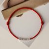 925 Silver Red String Adjustable Anklet 925 Silver Red String Adjustable Anklet