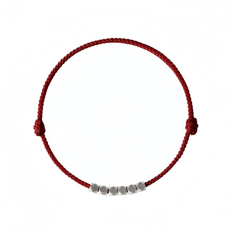 925 Silver Red String Adjustable Anklet 925 Silver Red String Adjustable Anklet