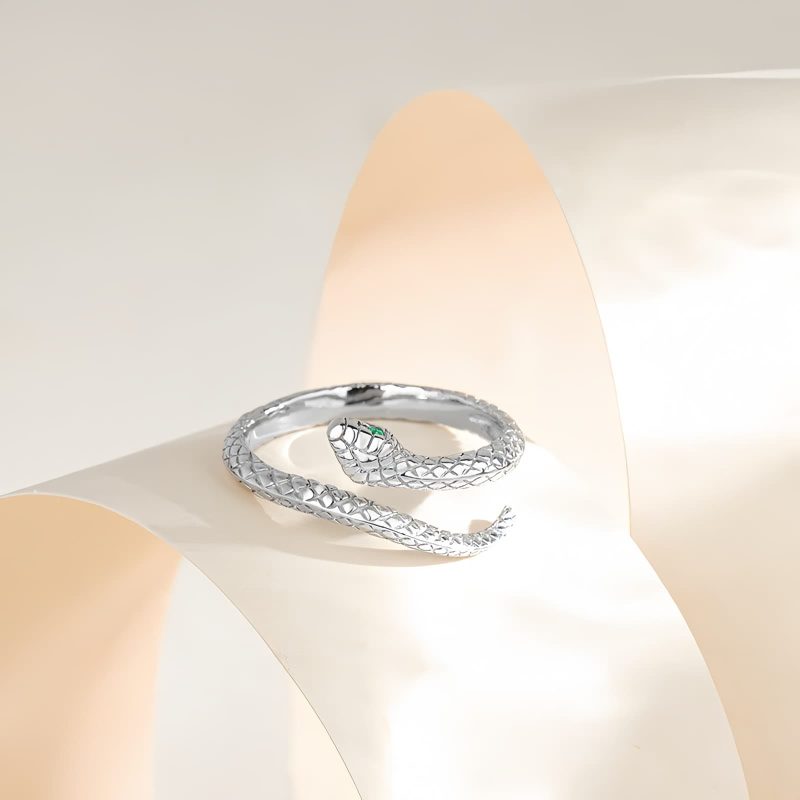 925 Silver Zodiac Snake Adjustable Ring 925 Silver Zodiac Snake Adjustable Ring