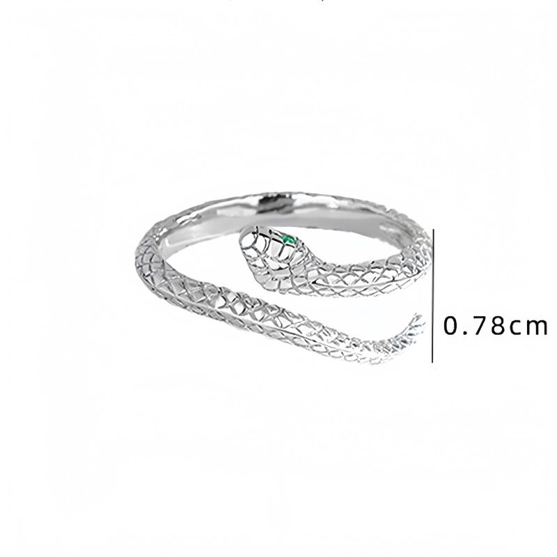925 Silver Zodiac Snake Adjustable Ring 925 Silver Zodiac Snake Adjustable Ring