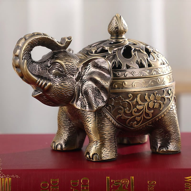 Alloy Elephant Incense Burner Decoration Alloy Elephant Incense Burner Decoration