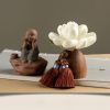 Black Peach Wood Buddha Calm Cure Decoration Black Peach Wood Buddha Calm Cure Decoration