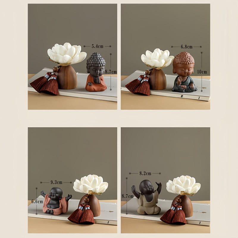 Black Peach Wood Buddha Calm Cure Decoration Black Peach Wood Buddha Calm Cure Decoration