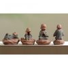 Black Peach Wood Buddha Calm Cure Decoration Black Peach Wood Buddha Calm Cure Decoration