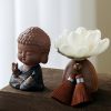 Black Peach Wood Buddha Calm Cure Decoration Black Peach Wood Buddha Calm Cure Decoration