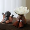Black Peach Wood Buddha Calm Cure Decoration Black Peach Wood Buddha Calm Cure Decoration