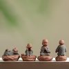 Black Peach Wood Buddha Calm Cure Decoration Black Peach Wood Buddha Calm Cure Decoration