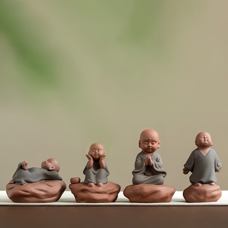 Black Peach Wood Buddha Calm Cure Decoration Black Peach Wood Buddha Calm Cure Decoration