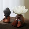 Black Peach Wood Buddha Calm Cure Decoration Black Peach Wood Buddha Calm Cure Decoration