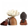 Black Peach Wood Buddha Calm Cure Decoration Black Peach Wood Buddha Calm Cure Decoration