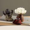 Black Peach Wood Buddha Calm Cure Decoration Black Peach Wood Buddha Calm Cure Decoration