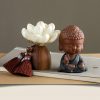 Black Peach Wood Buddha Calm Cure Decoration Black Peach Wood Buddha Calm Cure Decoration