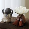 Black Peach Wood Buddha Calm Cure Decoration Black Peach Wood Buddha Calm Cure Decoration