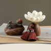 Black Peach Wood Buddha Calm Cure Decoration Black Peach Wood Buddha Calm Cure Decoration