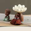 Black Peach Wood Buddha Calm Cure Decoration Black Peach Wood Buddha Calm Cure Decoration