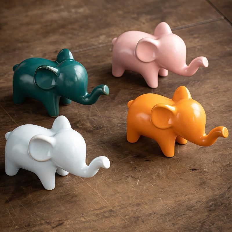 Ceramic Elephant Desk Decoration Ceramic Elephant Desk Decoration