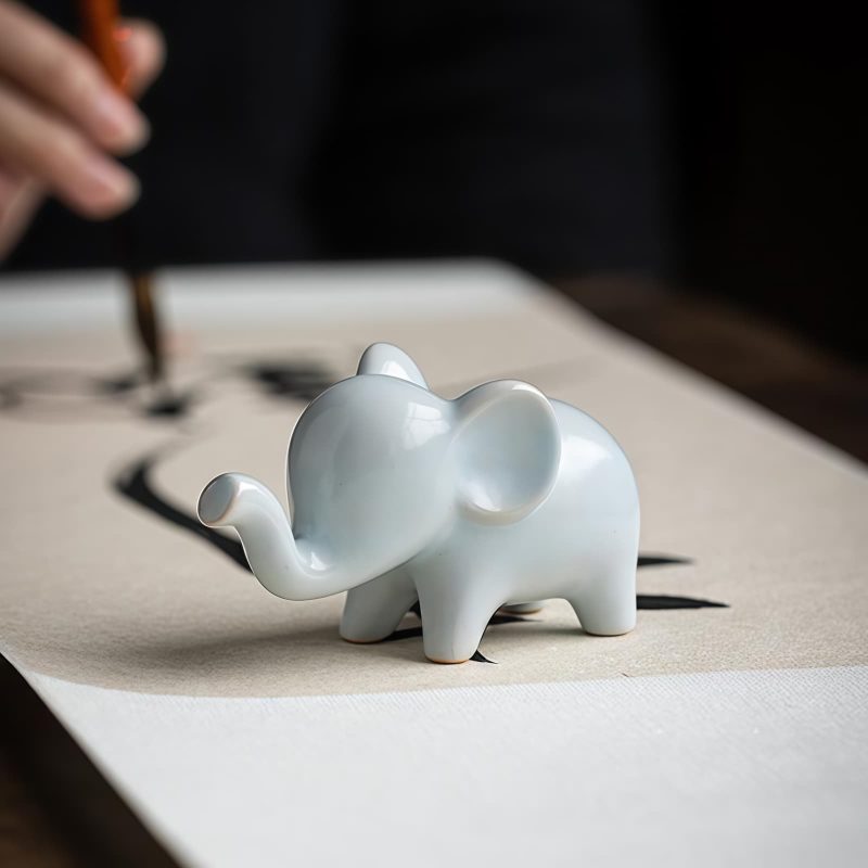 Ceramic Elephant Desk Decoration Ceramic Elephant Desk Decoration