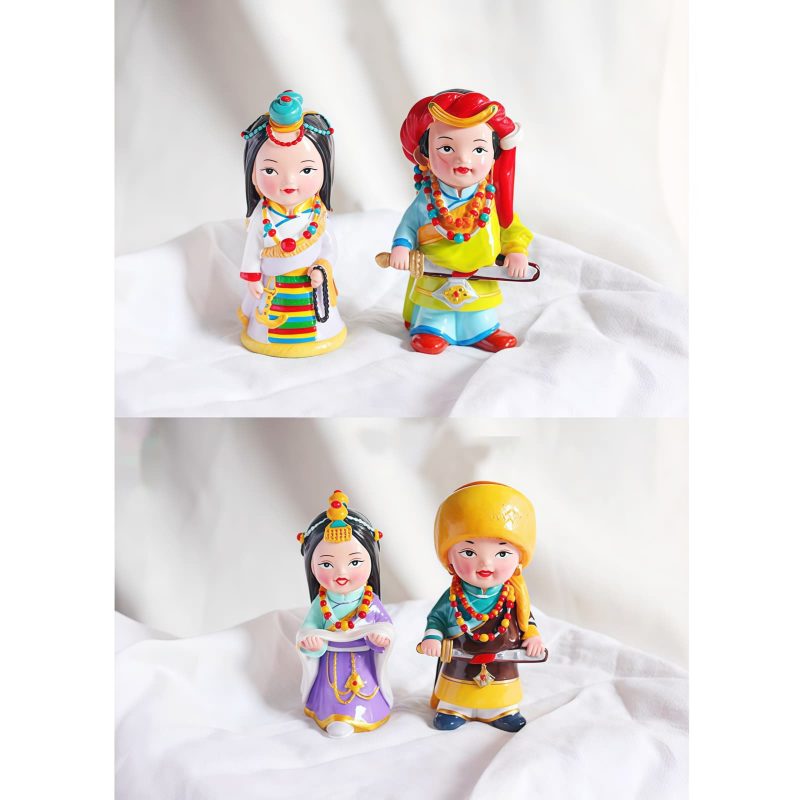Hand Painted Tibetan Figure Decoration Hand Painted Tibetan Figure Decoration
