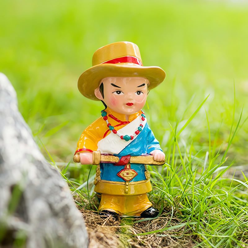 Hand Painted Tibetan Figure Decoration Hand Painted Tibetan Figure Decoration