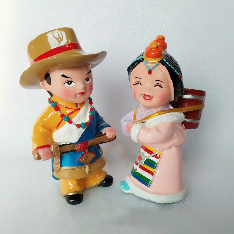 Hand Painted Tibetan Figure Decoration Hand Painted Tibetan Figure Decoration