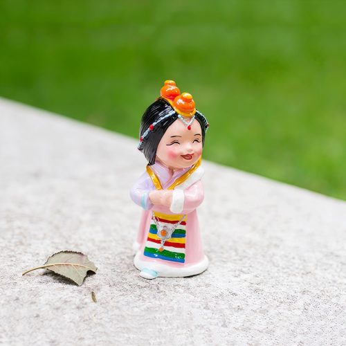 Hand Painted Tibetan Figure Decoration