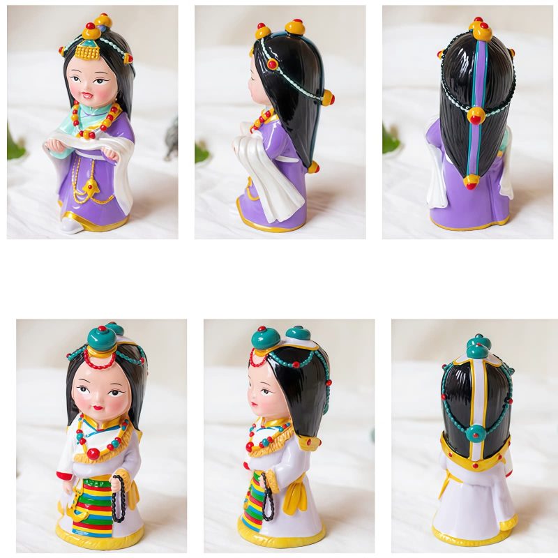 Hand Painted Tibetan Figure Decoration Hand Painted Tibetan Figure Decoration