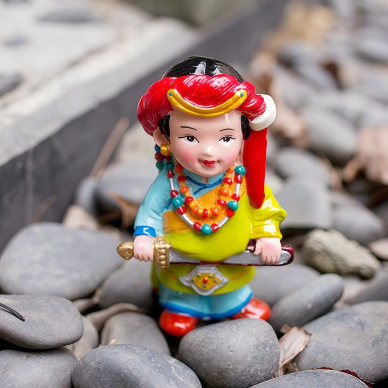 Hand Painted Tibetan Figure Decoration Hand Painted Tibetan Figure Decoration